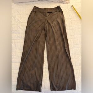 Princess Polly Brown Striped Pants